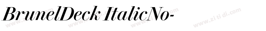BrunelDeck ItalicNo字体转换
